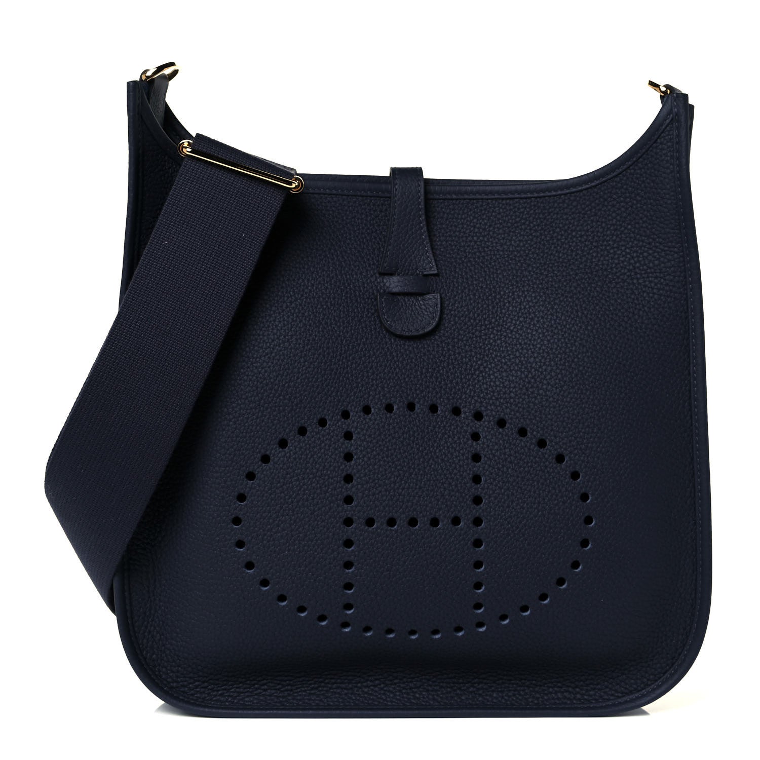 Hermes Taurillon Clemence Evelyne III PM Bleu Nuit 1 of 11