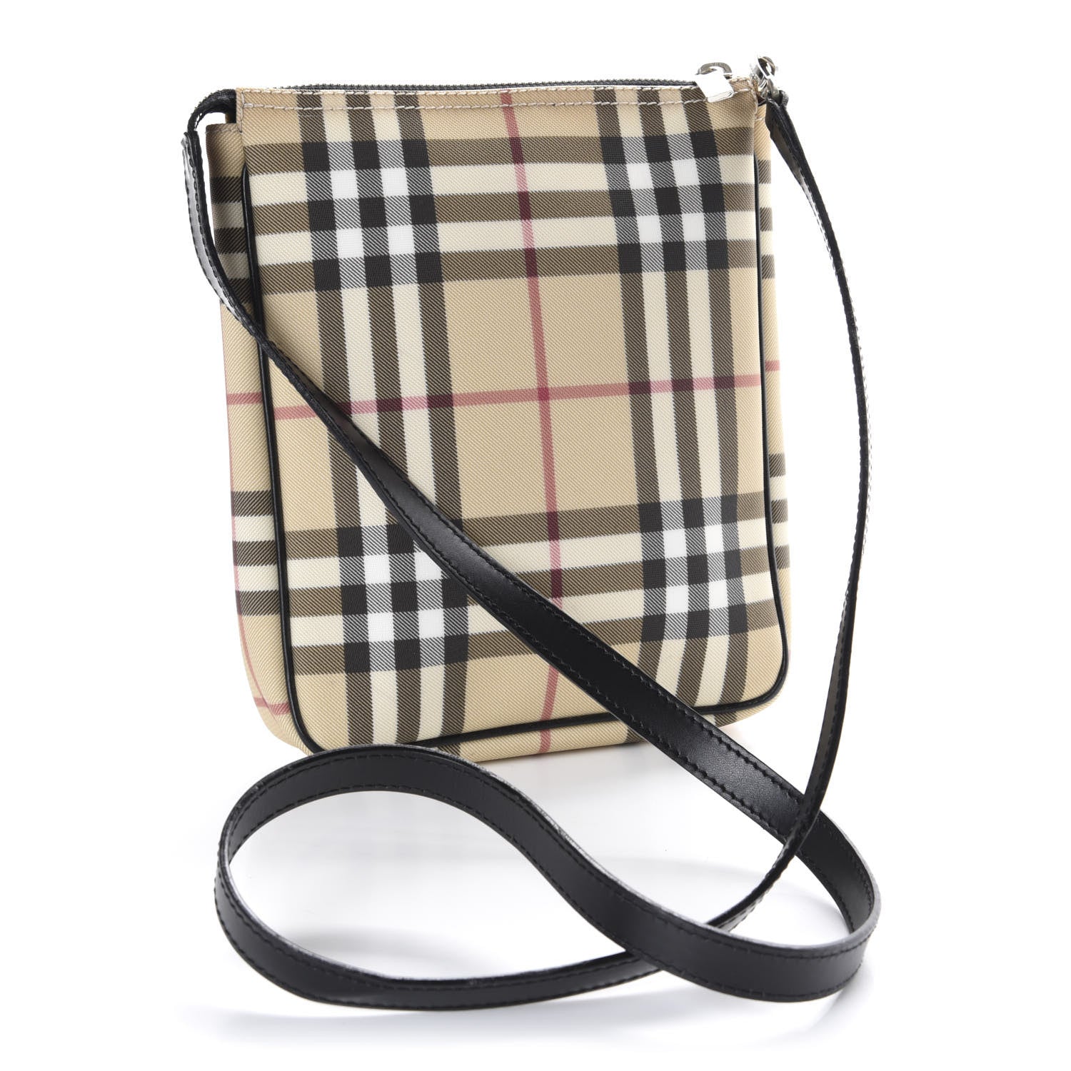 Burberry Haymarket Check Crossbody Bag Black 3 of 10