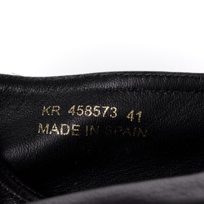 Saint Laurent Lambskin Monogram Espadrilles 41 Black 10 of 10