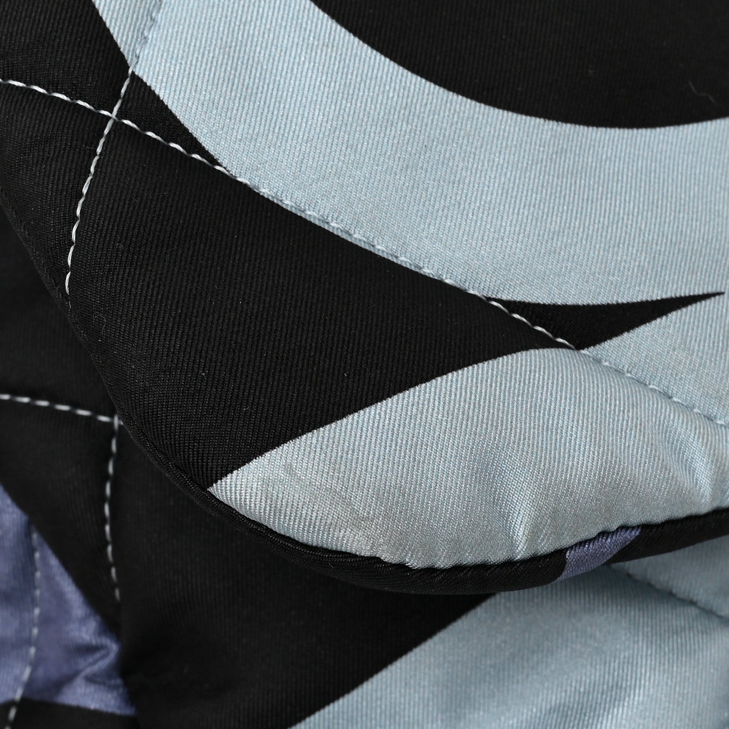 Chanel Silk Maxi Scarf Chanel 19 Flap Black Blue White 13 of 17