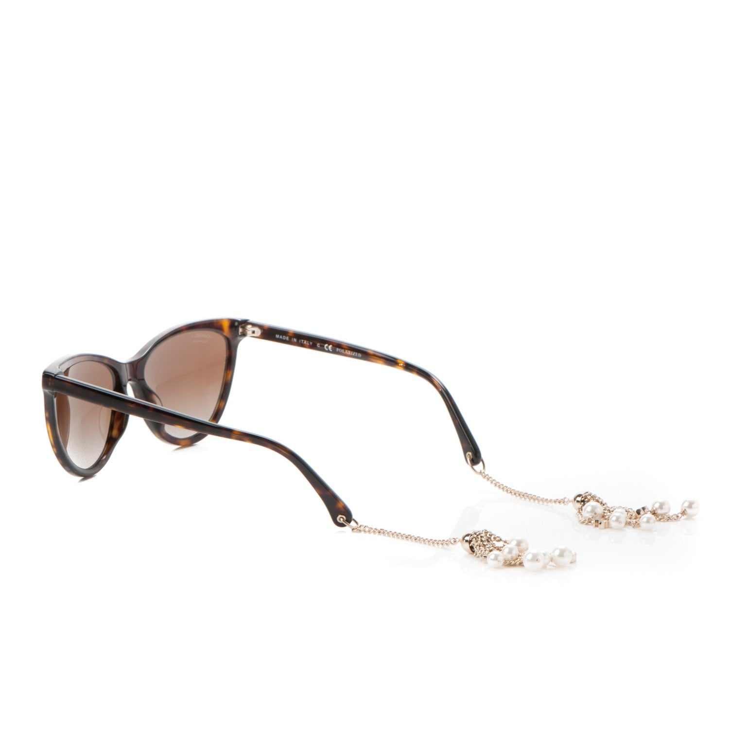 Chanel Acetate Polarized Fantasy Pearl Cat Eye Sunglasses 5341-H-A Tortoise 3 of 8