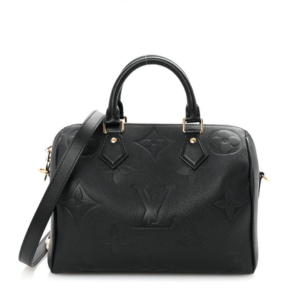 Louis Vuitton Empreinte Monogram Giant Speedy Bandouliere 25 Black 1 of 9