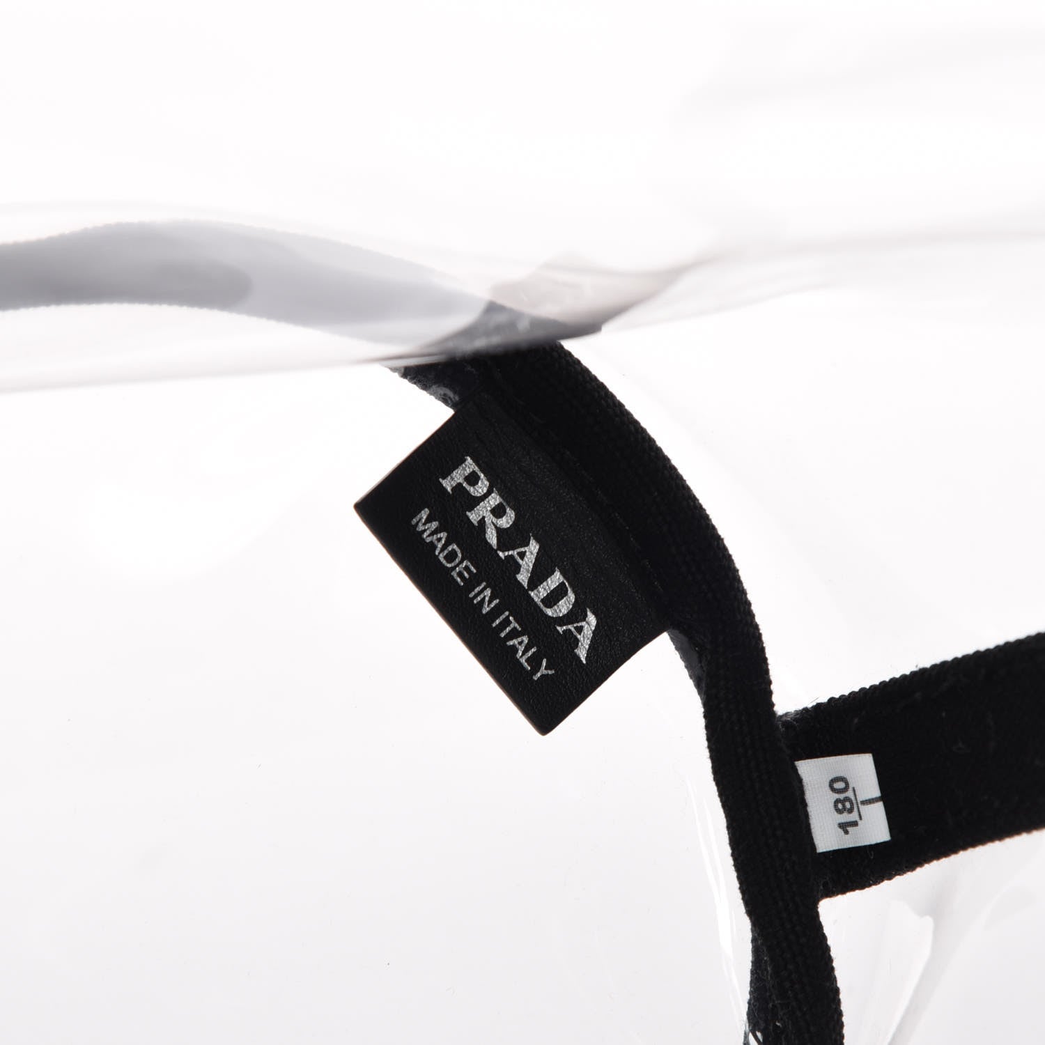 Prada Plexiglass Canapa Small Shopper Tote Black 11 of 12