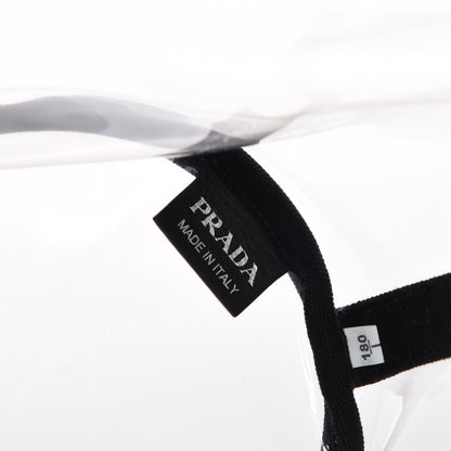 Prada Plexiglass Canapa Small Shopper Tote Black 11 of 12