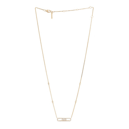 Messika 18K Yellow Gold Diamond Baby Move Classic Pave Necklace 3 of 6