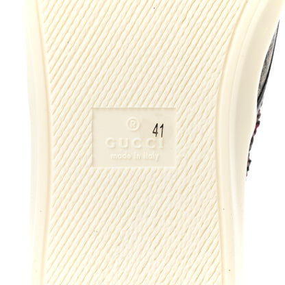 Gucci GG Supreme Monogram Embellished Womens Slip On Sneakers 41 Beige Brown 6 of 9
