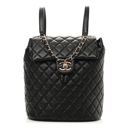 Chanel Lambskin Quilted Small Urban Spirit Backpack Black 1 of 28