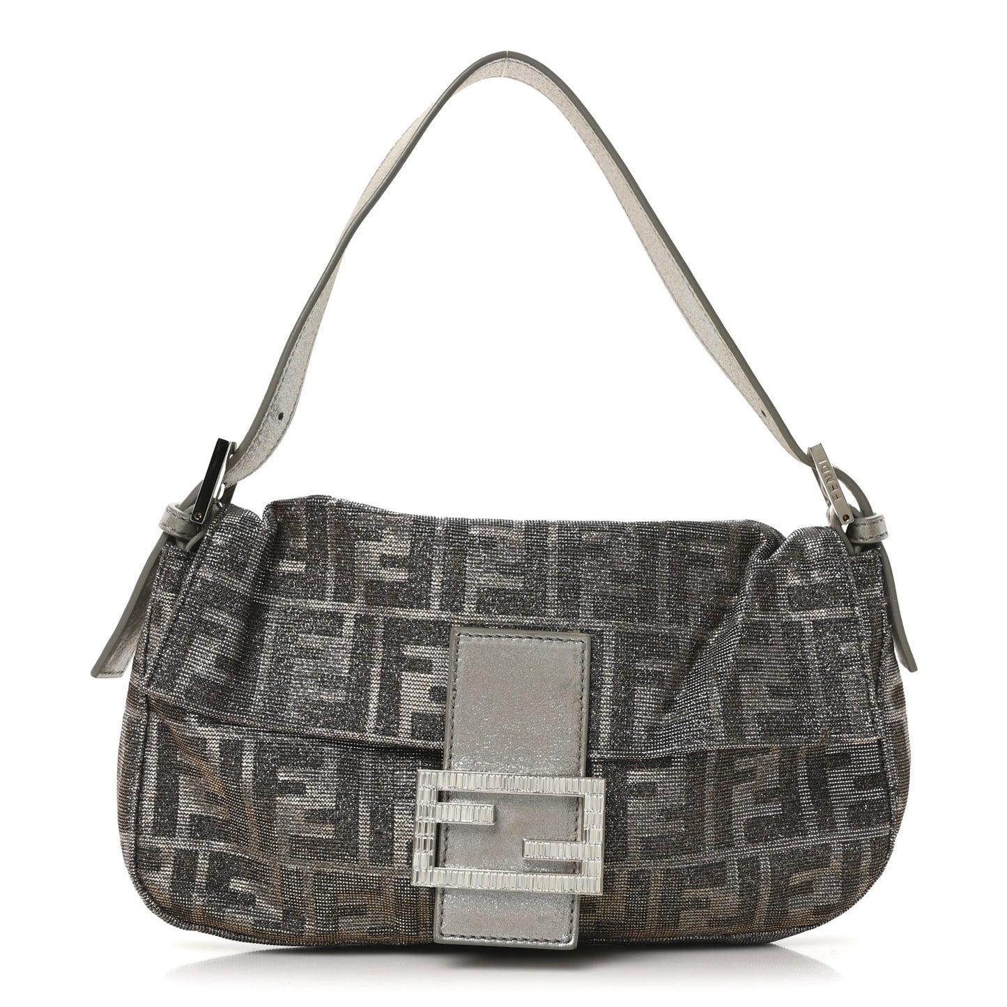 Metallic Lurex Zucca Vitello Baguette Oro Argento