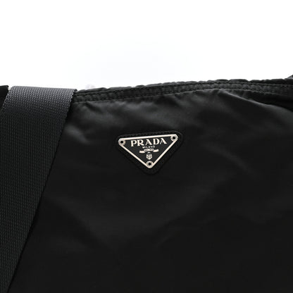 Prada Nylon Vela Flat Messenger Bag Black 8 of 11