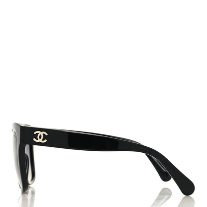 Chanel Acetate Polarized Square CC Sunglasses 5380 Black 3 of 8