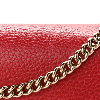 Gucci Dollar Calfskin Interlocking G Shoulder Bag Red 11 of 11