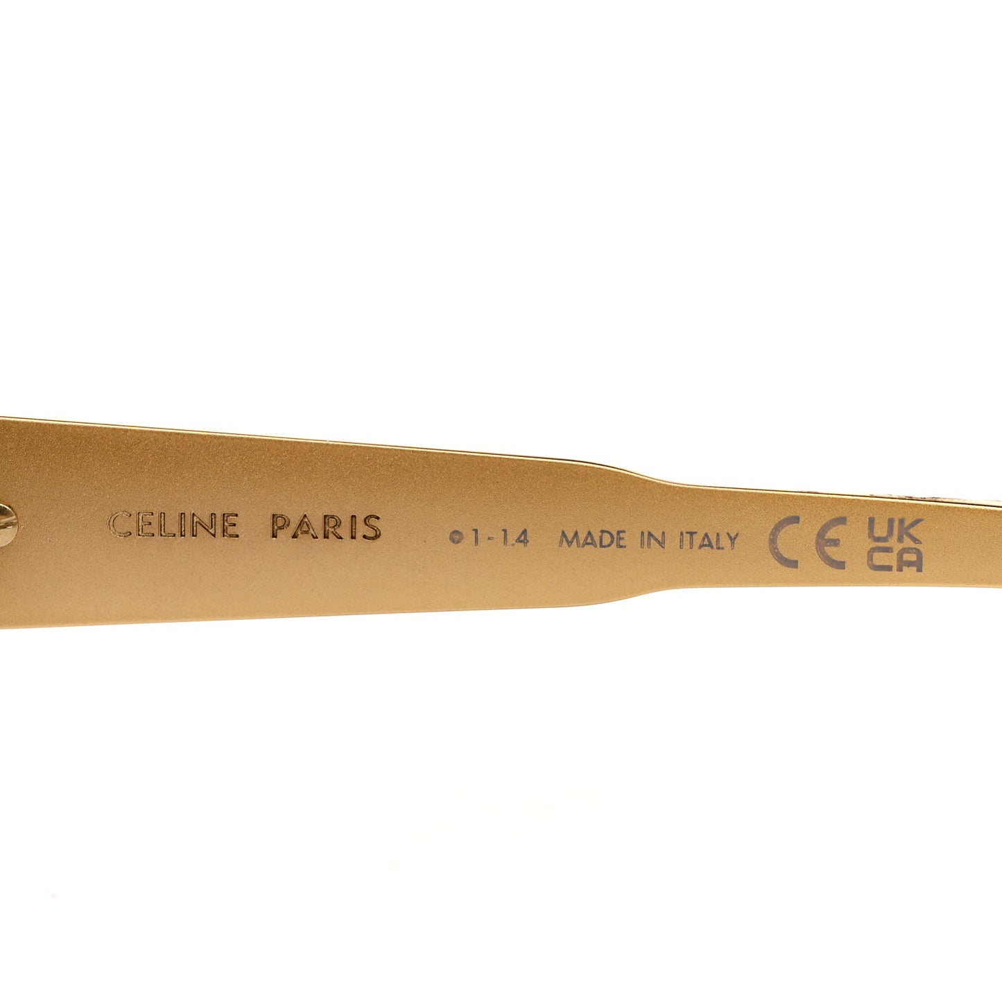 Metal Triomphe 01 Sunglasses CL40235U Gold Green