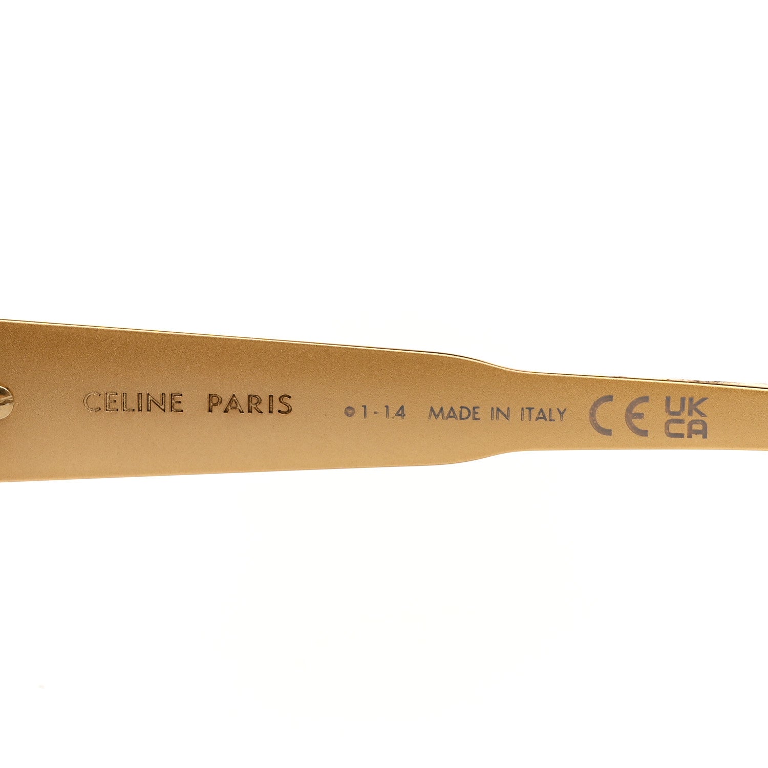Celine Metal Triomphe 01 Sunglasses CL40235U Gold Green 6 of 7