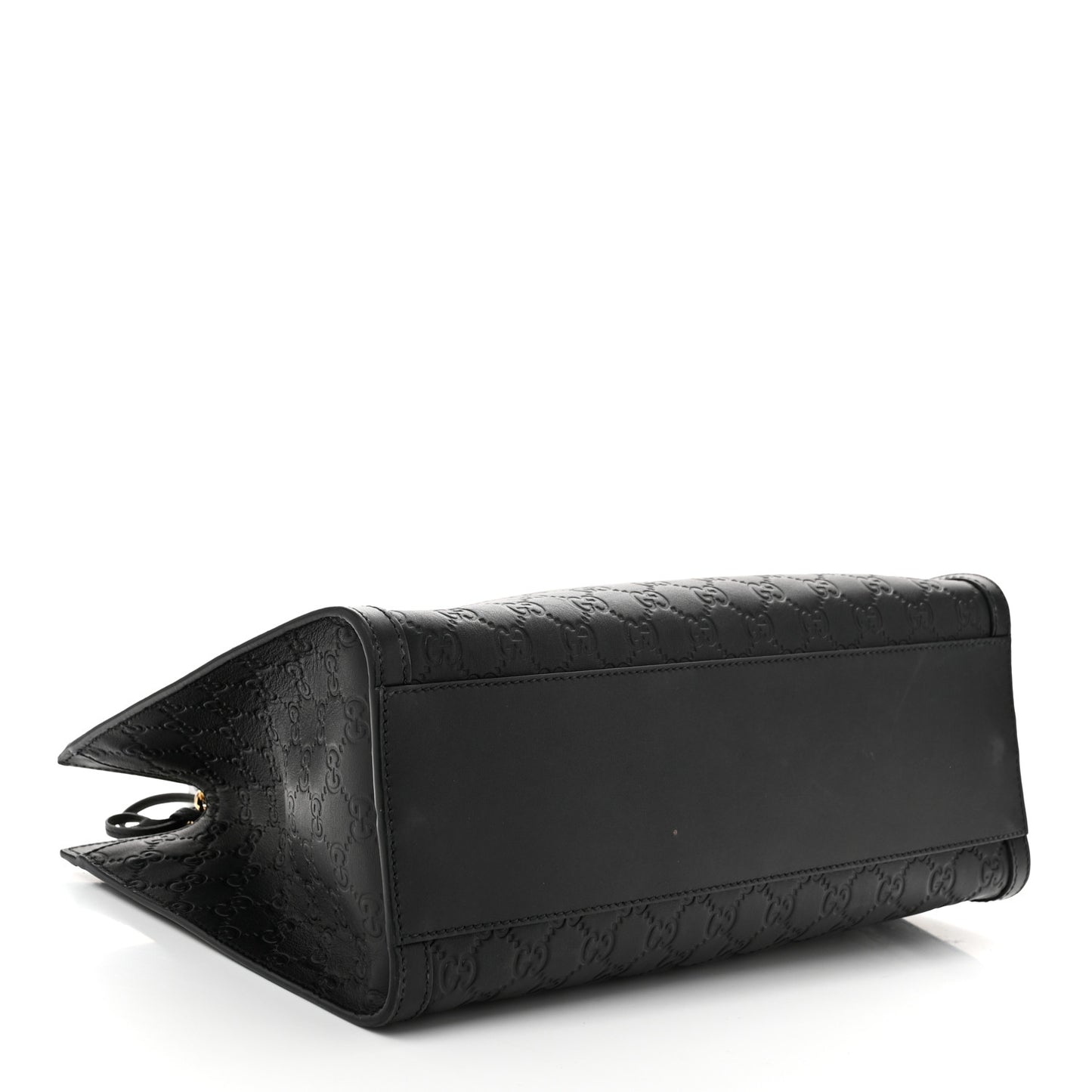 Guccissima Medium Padlock Tote Black