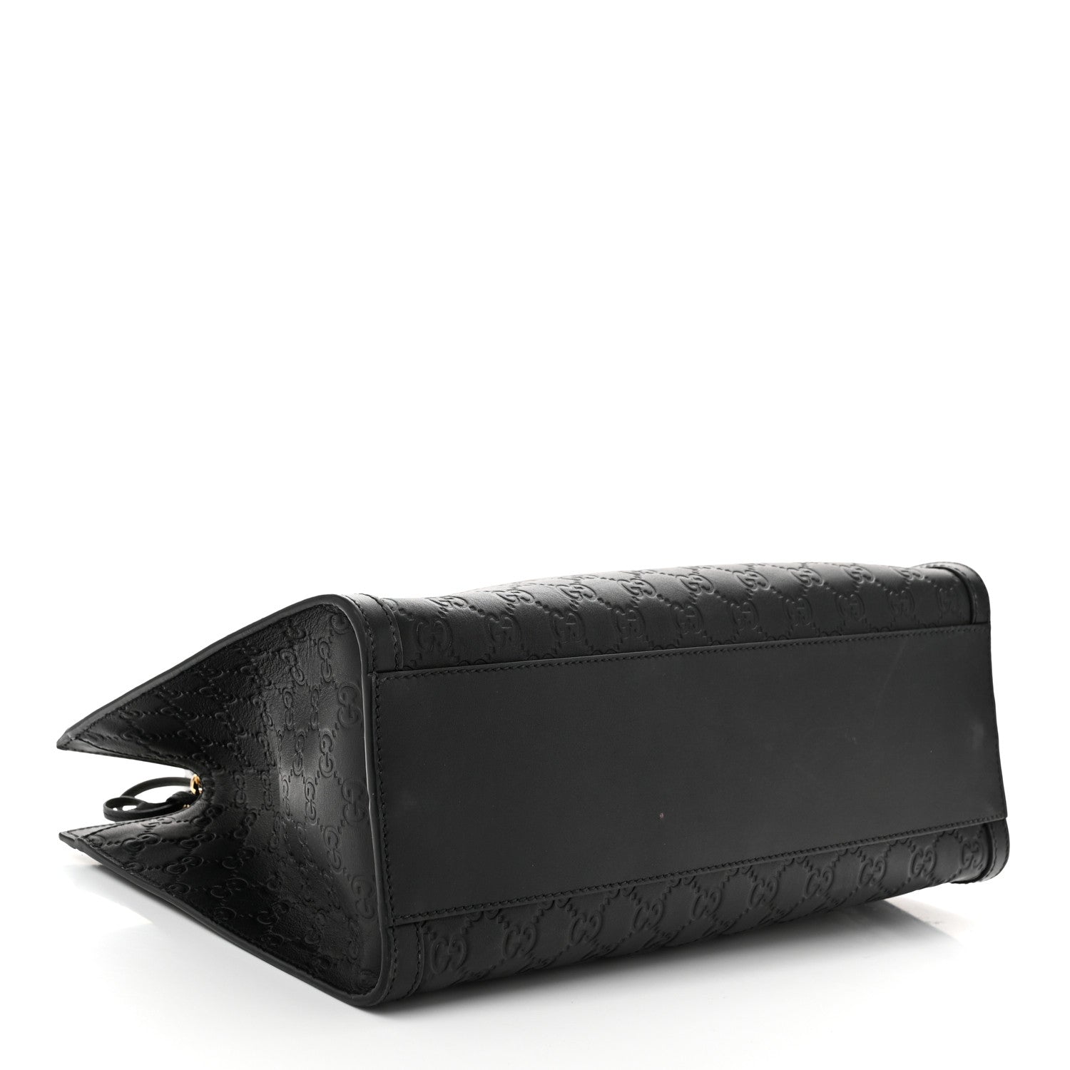 Gucci Guccissima Medium Padlock Tote Black 4 of 11