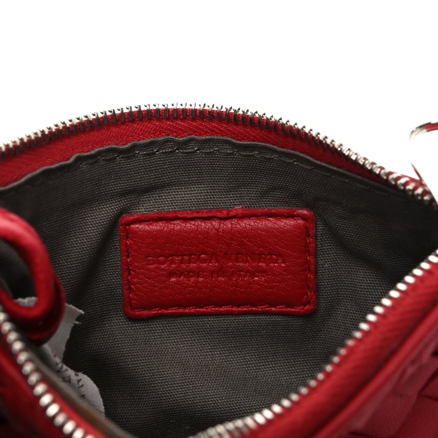 Bottega Veneta Nappa Intrecciato Key Holder Red 6 of 8