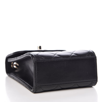 Chanel Lambskin Quilted Trendy CC Phone Holder Black 5 of 13