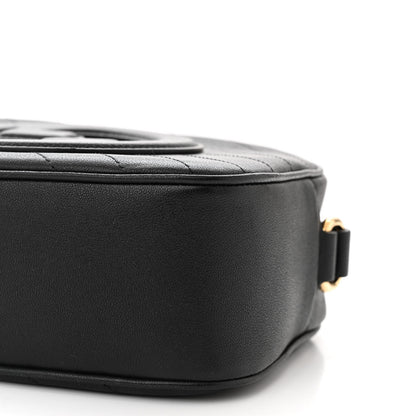 Gucci Sakai Be Green Calfskin Diagonal Stitched Small Blondie Shoulder Bag Black 9 of 9