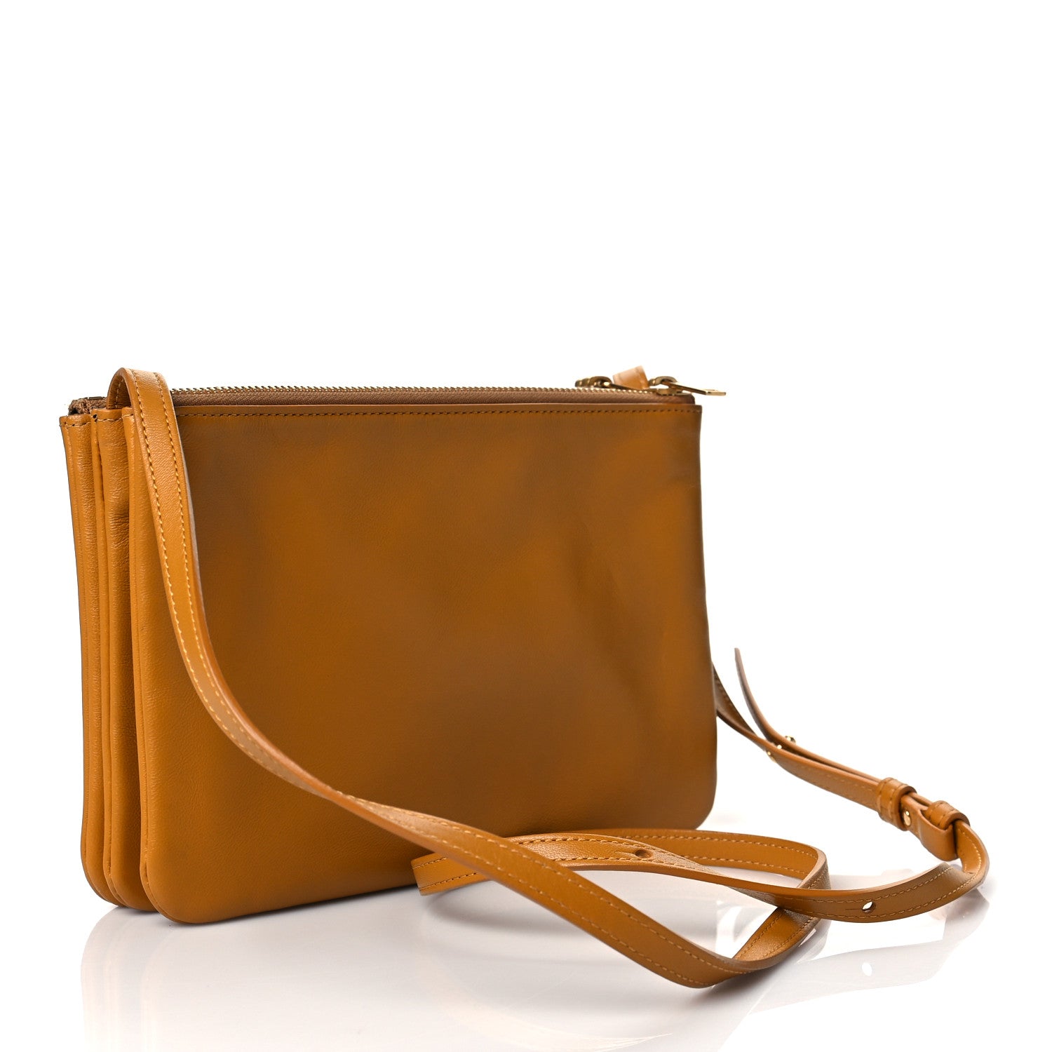 Celine Lambskin Small Trio Crossbody Bag Sunflower 2 of 11