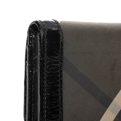 Burberry Beat Check Penrose Continental Wallet Black 8 of 16