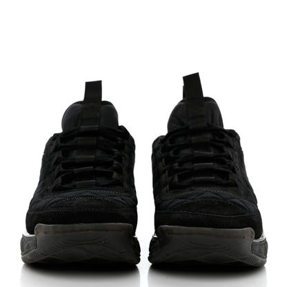 Chanel Nylon Suede Calfskin CC Sneakers 38 Black 2 of 9