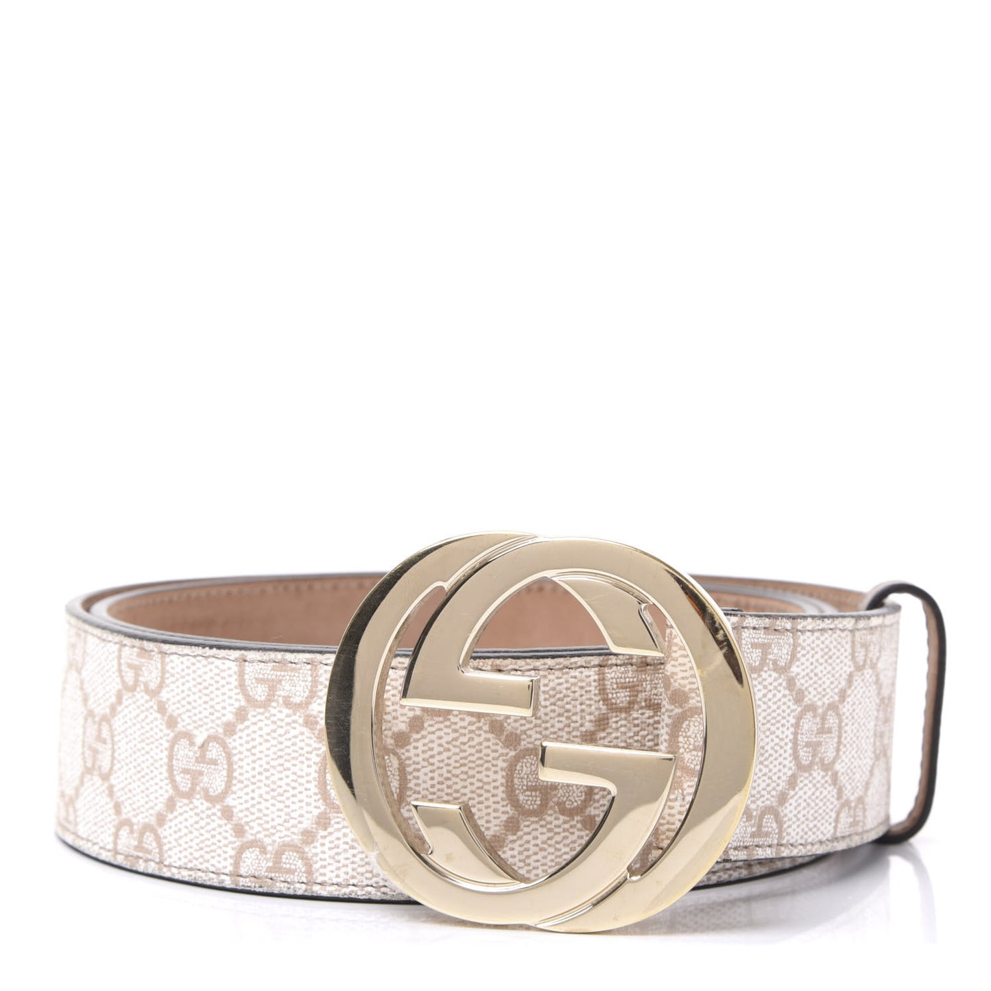 GG Supreme Monogram Interlocking G Belt 95 38 Brown