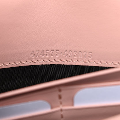Gucci Calfskin Matelasse GG Marmont Chain Wallet Perfect Pink 7 of 10
