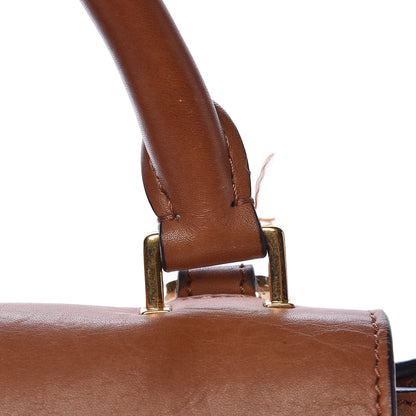 Celine Natural Calfskin Suede Medium Trapeze Tan 14 of 28