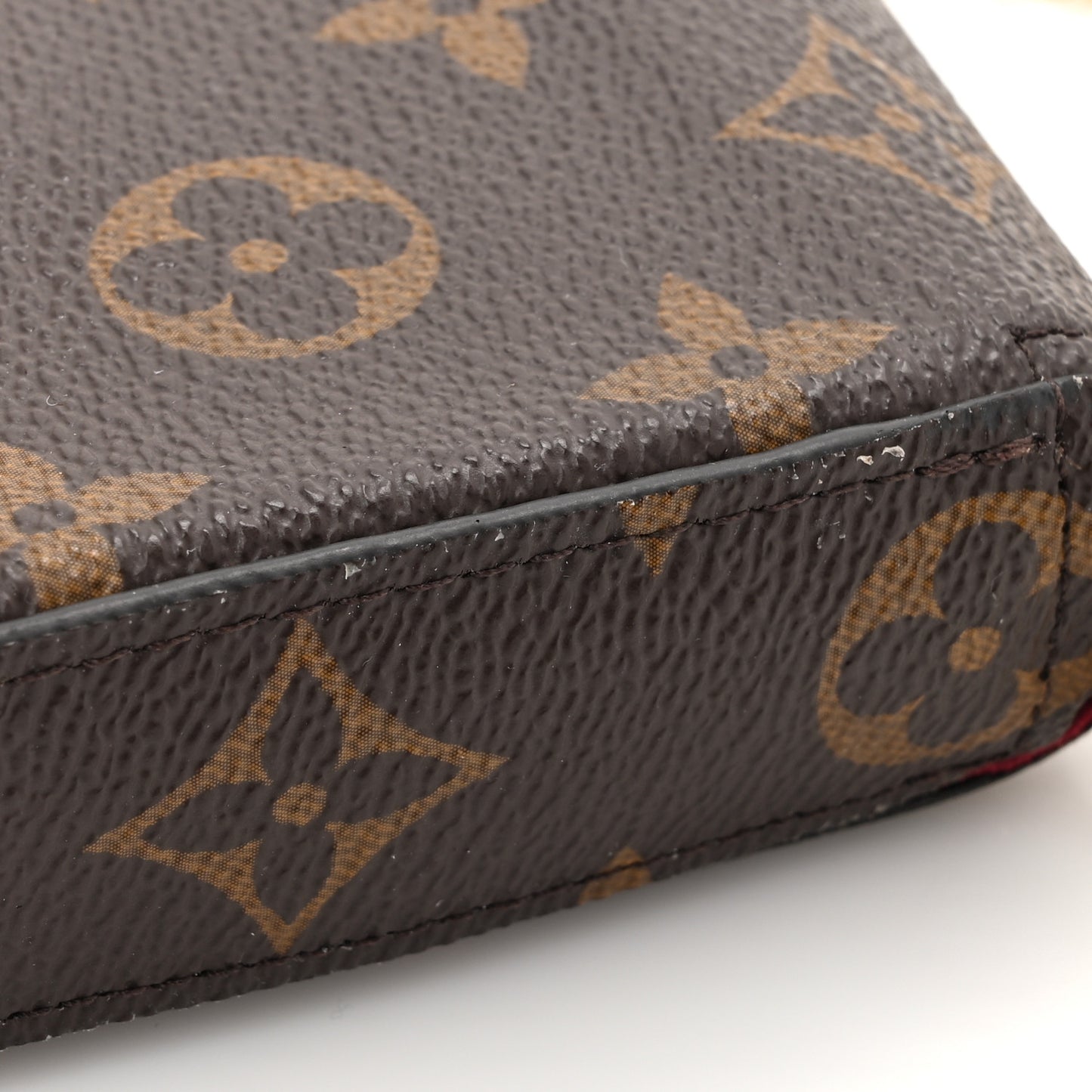 Monogram Pochette Felicie Chain Wallet Fuchsia