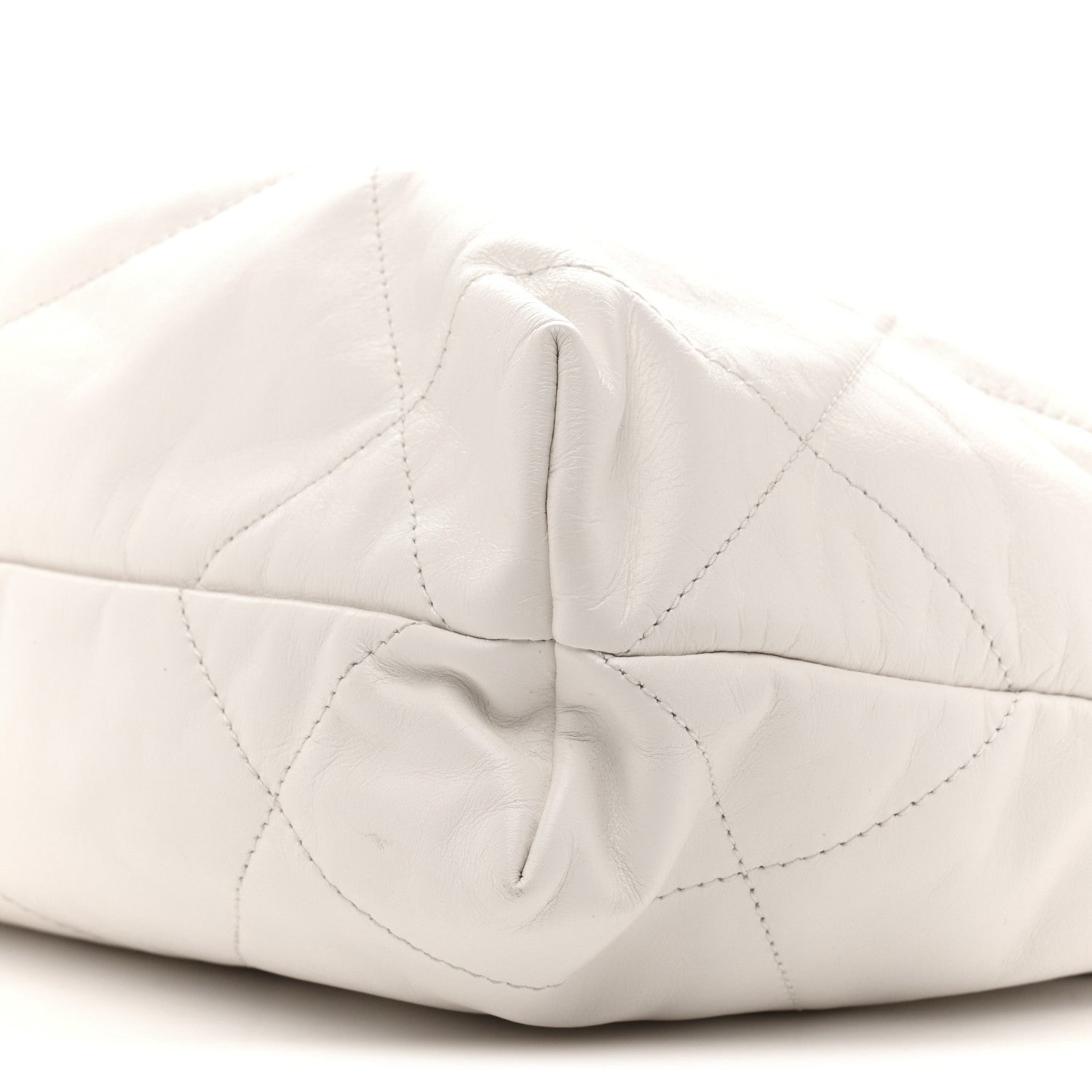 Chanel Shiny Calfskin Quilted Small Chanel 22 White 11 of 12