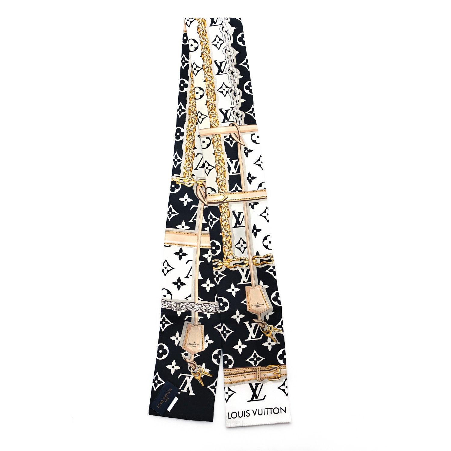 Louis Vuitton Silk Monogram Confidential Bandeau Black 2 of 4