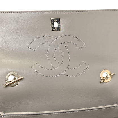 Chanel Lambskin Quilted Medium Trendy CC Flap Dual Handle Bag Grey 13 of 17