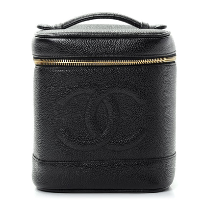 Chanel Caviar Cosmetic Vanity Bag Black 1 of 9