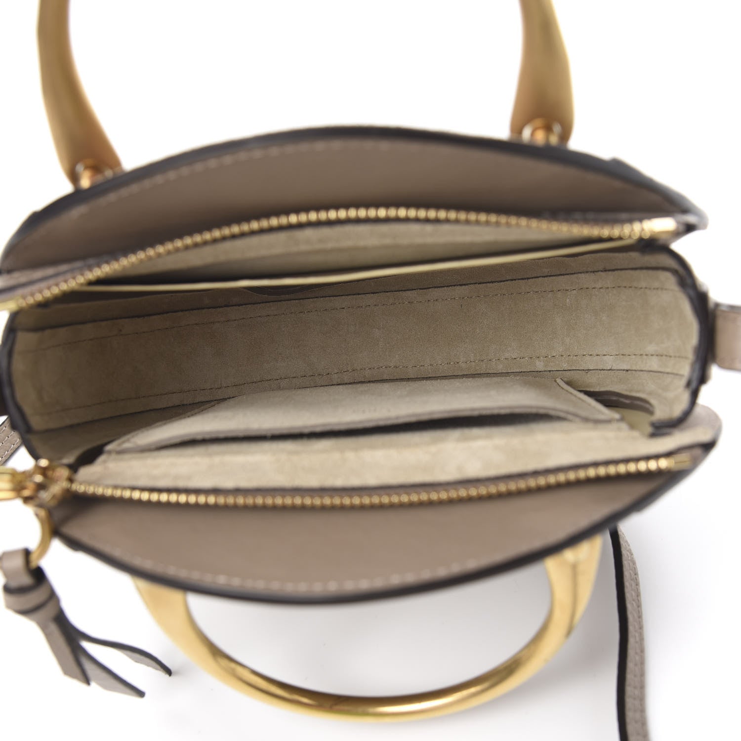 Chloe Calfskin Suede Small Pixie Bag Motty Grey 4 of 8