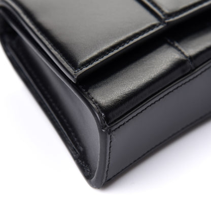 Balenciaga Shiny Box Calfskin Hourglass Stretch Sling Shoulder Bag Black 9 of 10