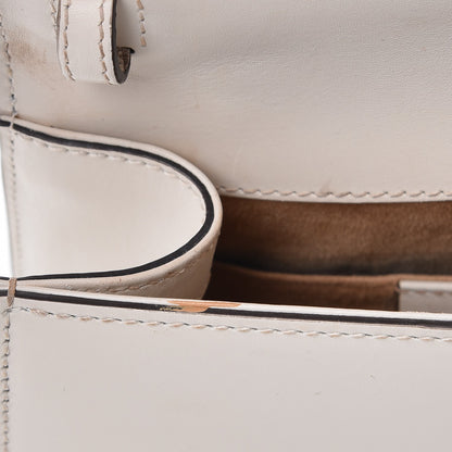Gucci Calfskin Mini Sylvie Top Handle Bag White 10 of 19