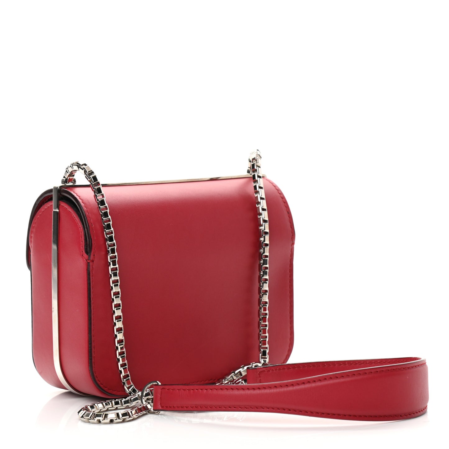 Smooth Calfskin Min Neo Classic Chain Box Rouge