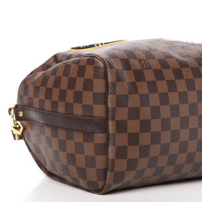 Louis Vuitton Damier Ebene Patches Speedy Bandouliere 30 6 of 10