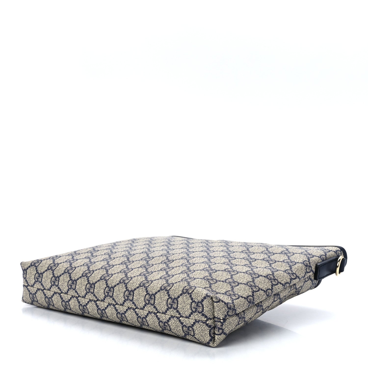 Gucci GG Plus Monogram Medium Flat Messenger Bag Navy 11 of 13