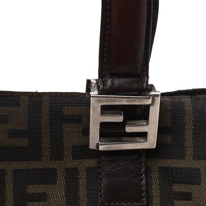 Fendi Zucca Top Handle Tote Tobacco 13 of 19