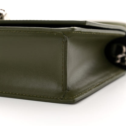 Alexander McQueen Calfskin Skull Crossbody Bag Khaki Green 8 of 13