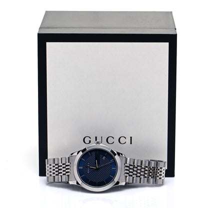 Gucci Stainless Steel 38mm G-Timeless Quartz Watch Navy 6 of 6