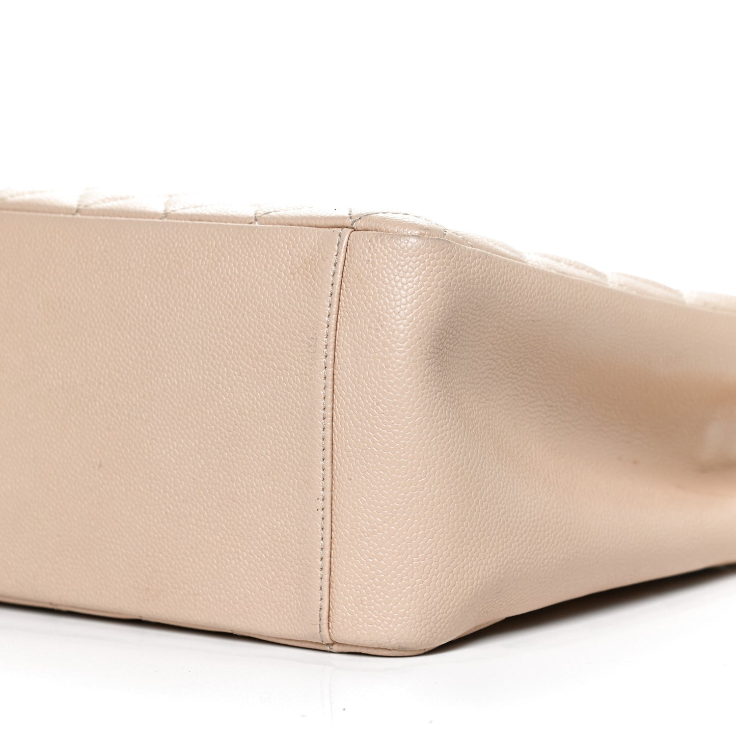 Caviar Quilted Grand Shopping Tote GST Beige Clair