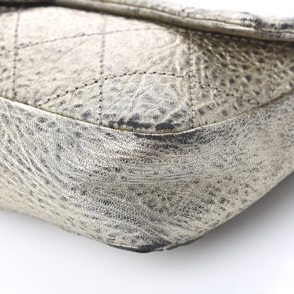Chanel Distressed Metallic Lambskin Quilted Le Marais Ligne Flap Gold 12 of 16