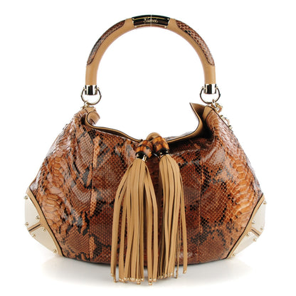 Gucci Python Large Indy Top Handle Hobo 1 of 7
