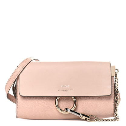 Chloe Calfskin Mini Faye Shoulder Bag Cement Pink 1 of 13