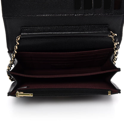 Chanel Caviar Quilted Mini Wallet On Chain WOC Black 5 of 10