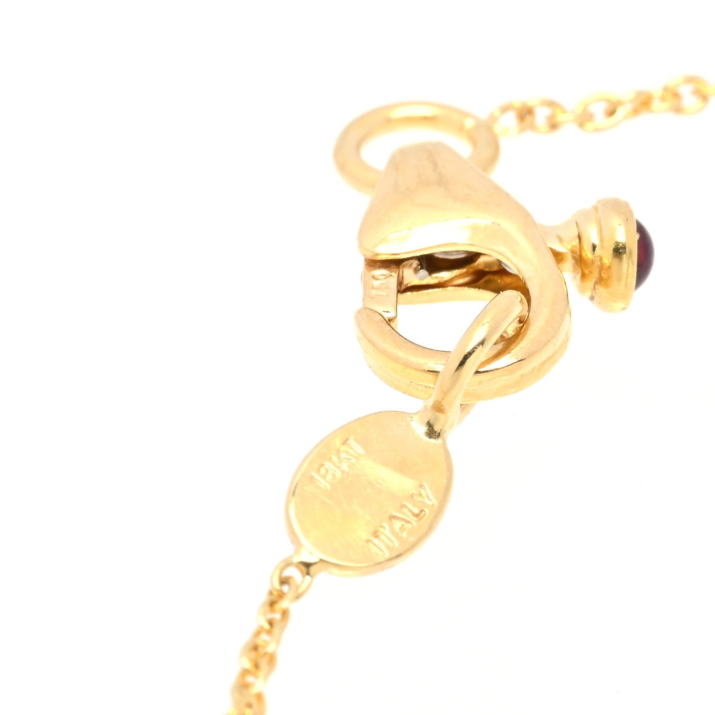 18K Yellow Gold Diamond .23ctw Diamonds By The Inch Five Station Necklace