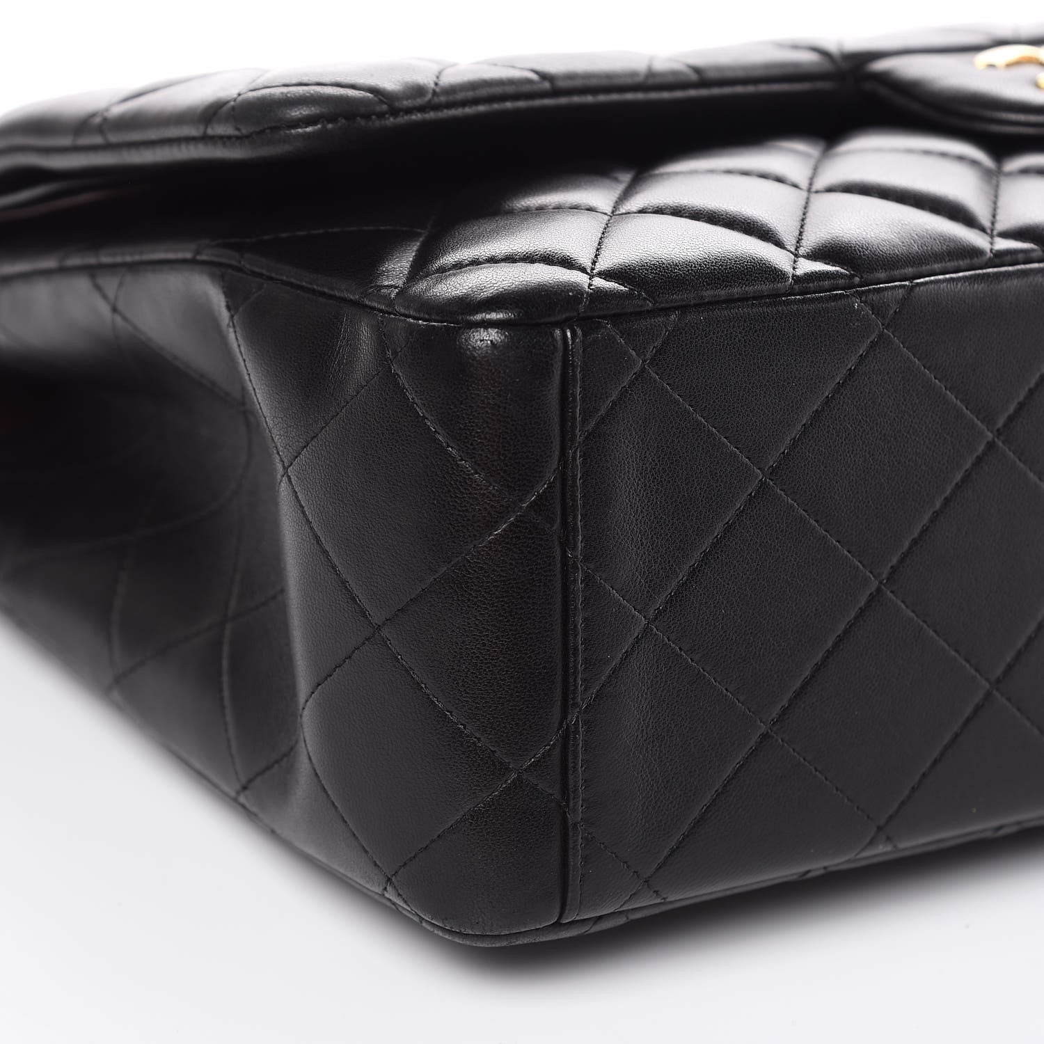 Chanel Lambskin Quilted Maxi Double Flap Black 8 of 15