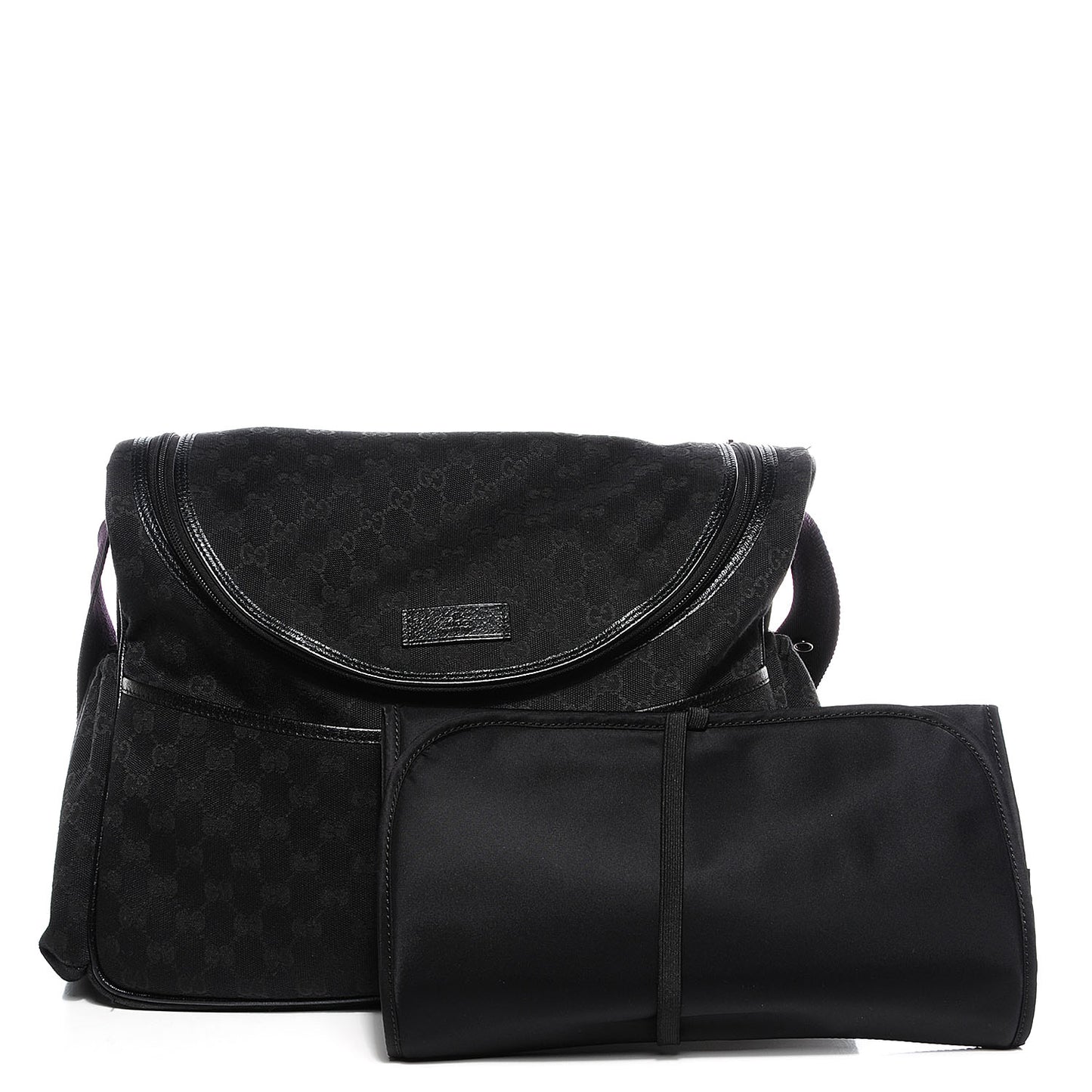 Monogram Large Diaper Bag Black